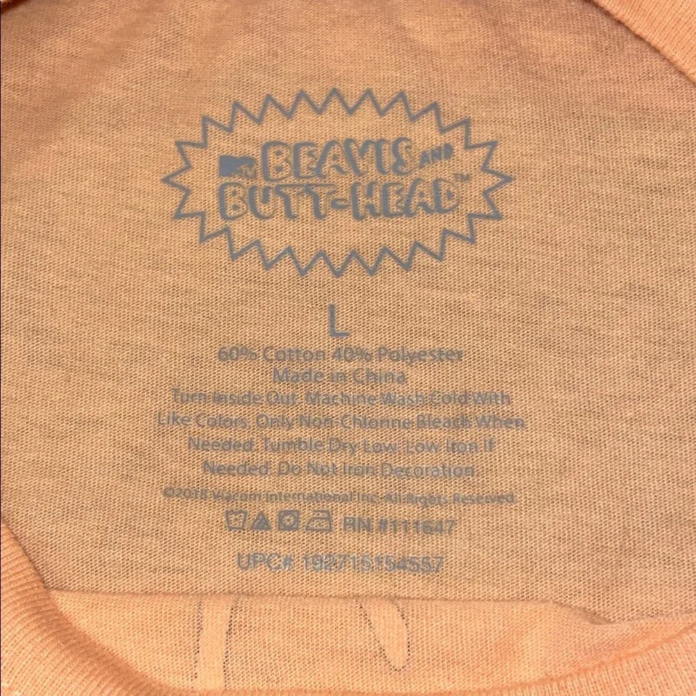 Beavis & Butt-Head 90s Y2K Retro Long Sleeve Tee Shirt MTV  Large
